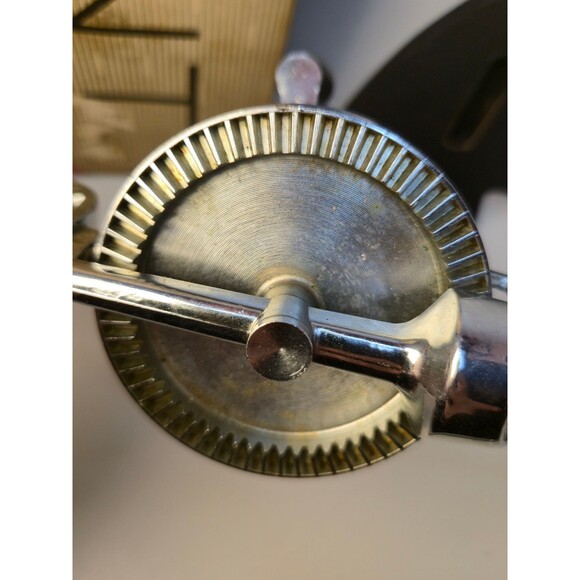 VTG Flint Ecko Hand Mixer Egg Beater Stainless Steel ORIGINAL BOX & Wall Hanger - Picture 5 of 10